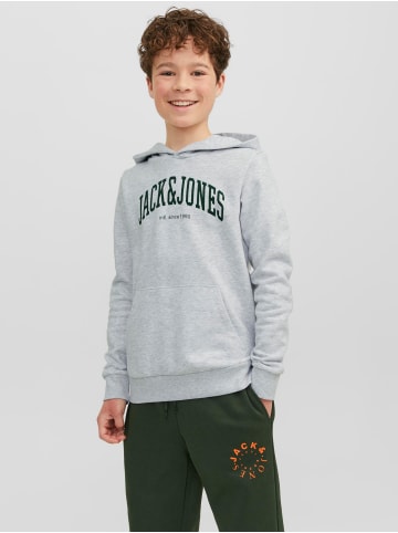 JACK & JONES Junior Kapuzen-Sweatshirt in white melange