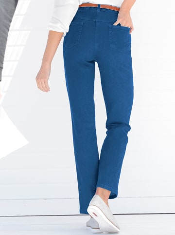 WITT WEIDEN 5-Pocket-Jeans in blue-stone-washed