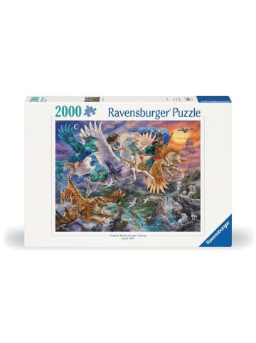Ravensburger Ravensburger Puzzle 2.000 Teile Auf dem Pegasus durch die Lüfte in bunt