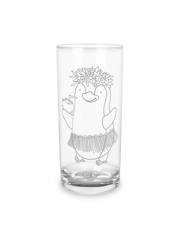 Mr. & Mrs. Panda Glas Pinguin Kokosnuss ohne Spruch in Transparent