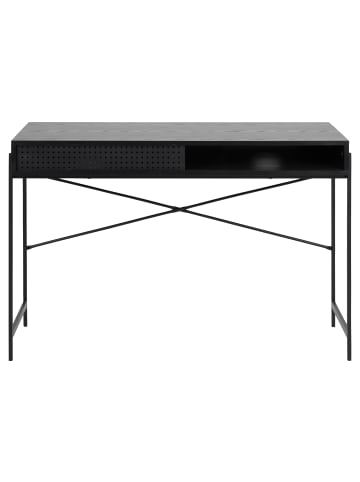 ebuy24 Schreibtisch Angus Schwarz 110 x 50 cm