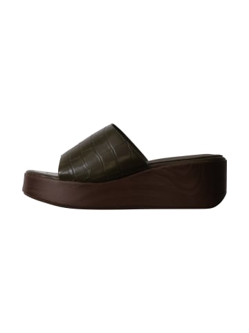 Stephan Paris Sandalen mit Keilabsatz zum Hineinschlüpfen Grün