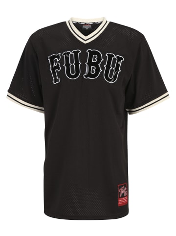 FUBU FUBU Herren FM231-002-2 FUBU Vintage Lacque Mesh Tee in black