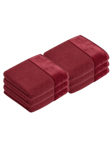 Vossen 6er Pack Handtuch in red rock