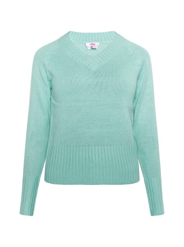 myMo Damen Strick Pullover in Aqua