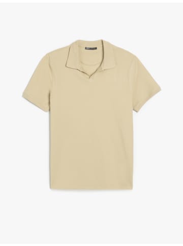 KOTON TSHIRT SS POLO in Beige