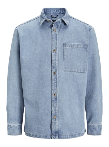 Jack & Jones Overshirt in Light Blue Denim