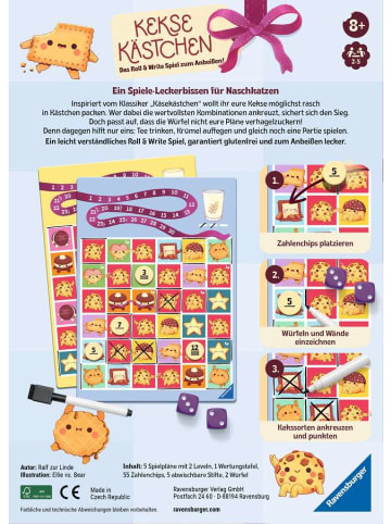 Ravensburger Brettspiel Keksekästchen - Gesellschaftsspiel & Brettspiel ab 8 Jahre 8-99 Jahre in bunt