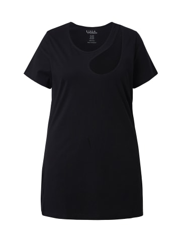 Ulla Popken Longshirt in schwarz
