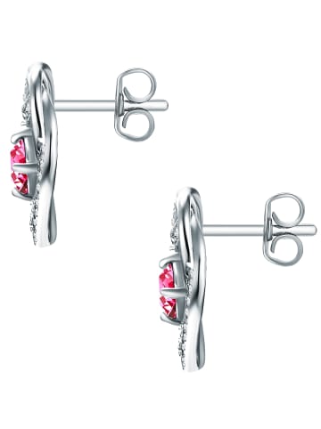 Rafaela Donata Ohrstecker Herz Sterling Silber verziert mit Kristallen von Swarovski® in silber