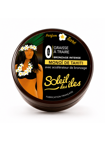 Soleil des Îles Melkfett für intensive Bräune mit Tahiti-Monoi – Tiaré-Duft 150 ml