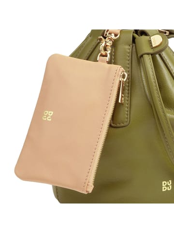 DuDu Filicudi Beuteltasche Leder 14 cm in olive