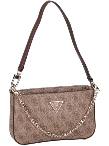 Guess Handtasche Noelle II Mini Top Zip SHB Logo in Latte Logo/Brown