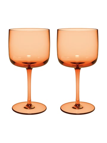 like. by Villeroy & Boch 2er Set Weingläser Like Glass 270 ml in Apricot