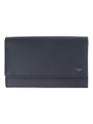 Golden Head Polo Geldbörse RFID Schutz Leder 17 cm marineblau