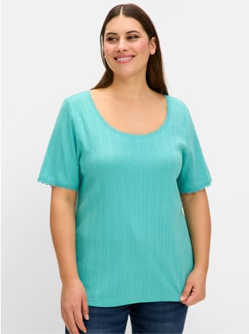 sheego Rippshirt in ozean