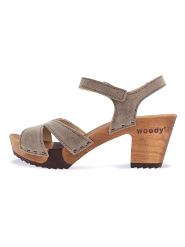 Woody Sandale in schwarz