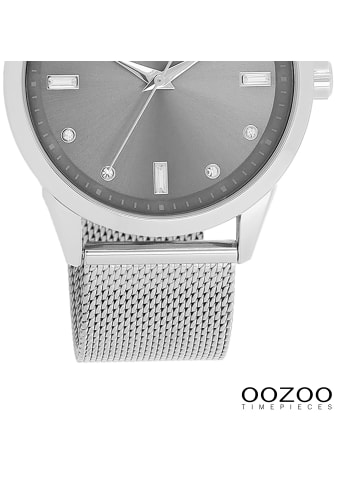 Oozoo Armbanduhr Oozoo Timepieces silber groß (ca. 40mm)