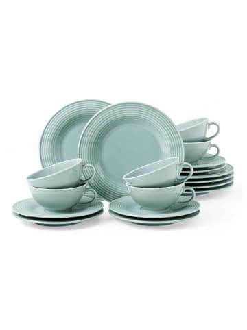 Seltmann Weiden 18er Set Teeservice Beat Color Glaze in Weiß