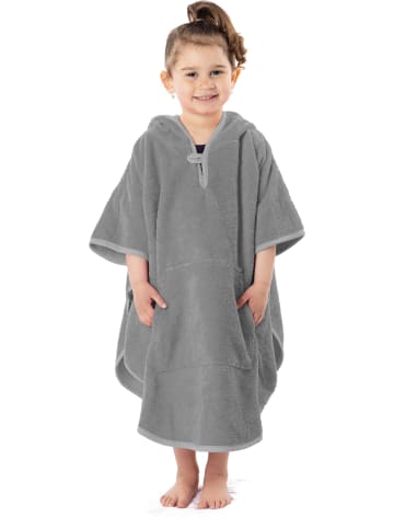 normani normani Badeponcho für Kinder (70 cm x 75 cm) in Grau