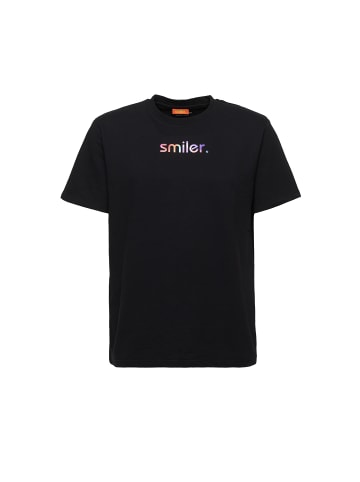 smiler. T-Shirt laugh. in schwarz