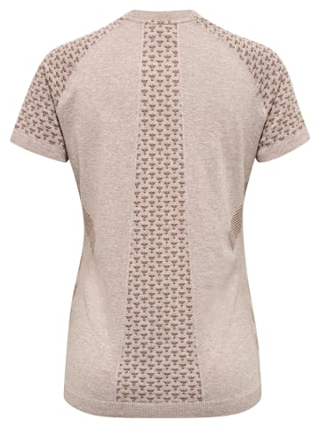 Hummel Hummel T-Shirt Hmlci Yoga Damen Schnelltrocknend Nahtlosen in DRIFTWOOD MELANGE