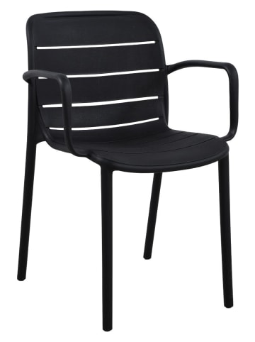 ebuy24 Gartenstuhl Silja Schwarz 55 x 57 cm
