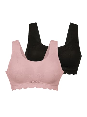 Anita Bralette Essential Lace in Rosewood / schwarz