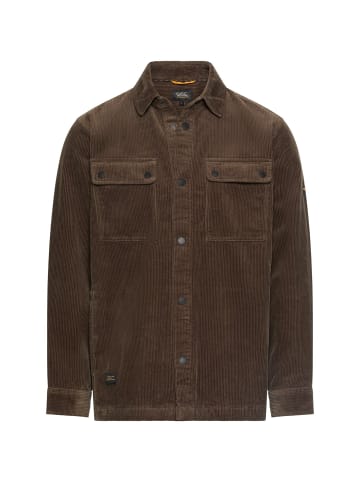 Camel Active Cord Overshirt aus 100% Baumwolle in Olivbraun