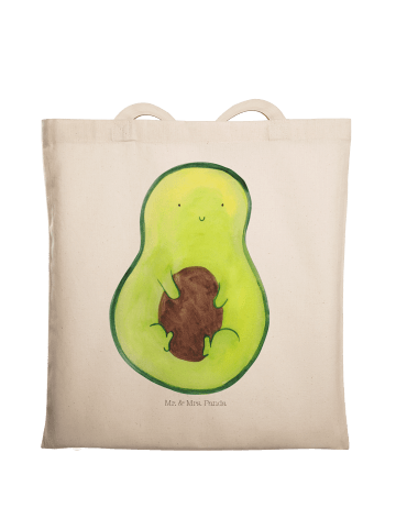 Mr. & Mrs. Panda Shopper Avocado Kern ohne Spruch in Creme