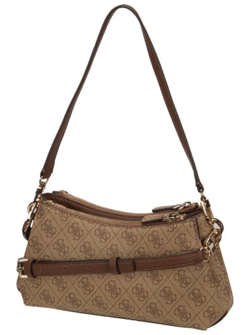 Guess Handtasche Noelle II 3 Comp Xbody in Latte Logo/Brown