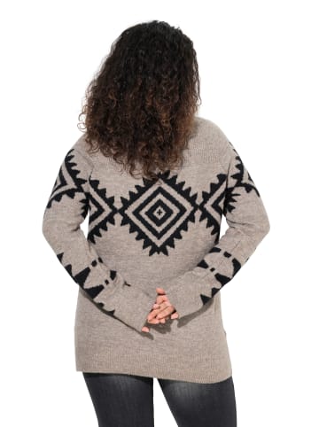 Ulla Popken Pullover in kieselgrau