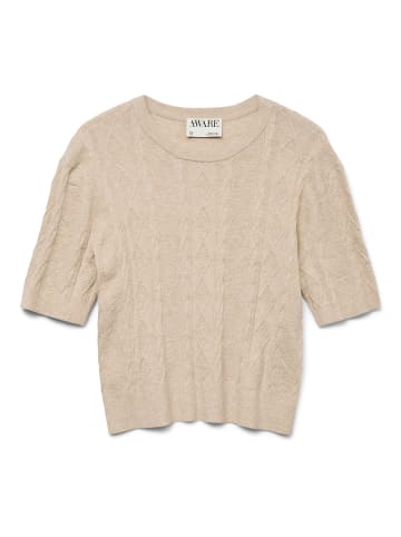 Vero Moda Strickpullover in Natural Melange