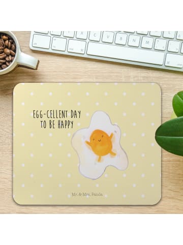 Mr. & Mrs. Panda Mouse Pad Spiegelei Ei mit Spruch in Gelb Pastell