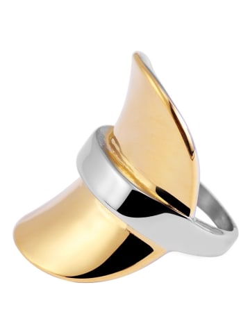 Adeliás Damen Ring aus Edelstahl in silber