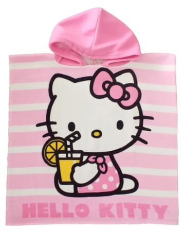 Hello Kitty Hello Kitty Badeponcho Handtuch Badetuch mit Kapuze 50 x 100 cm in rosa