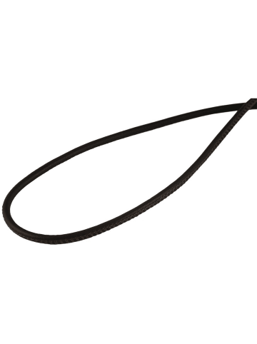 Adeliás Unisex Halskette aus Leder 43 cm in schwarz