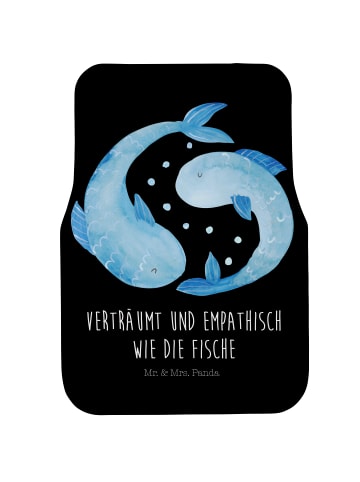 Mr. & Mrs. Panda Automatte Sternzeichen Fische mit Spruch in Schwarz