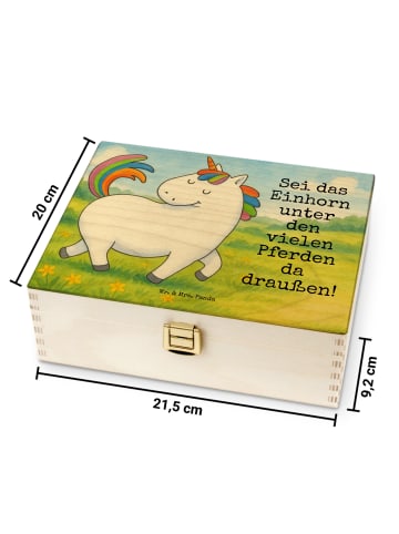 Mr. & Mrs. Panda teebeutelbehälter Einhorn Stolzieren Design mit... in Weiß