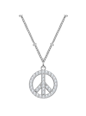 Glanzstücke München Kette Peace aus Sterling Silber mit Zirkonia in silber