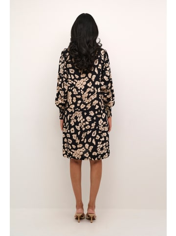 Kaffe Kleid KAbeathe Relaxed fit in Black/Sand Leo Print