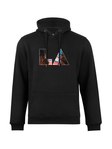 Cotton Prime® Hoodie Skyline  Los Angeles - Weltenbummler Kollektion in Schwarz