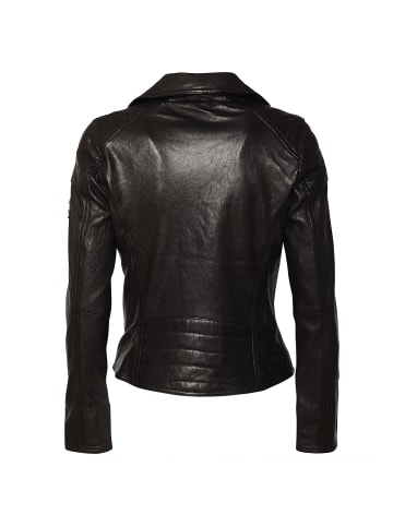 Roberto Geissini Alla Lederjacke Schwarz Weiß