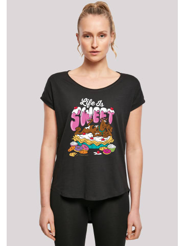 F4NT4STIC Long Cut T-Shirt Scooby Doo Life Is Sweet in schwarz