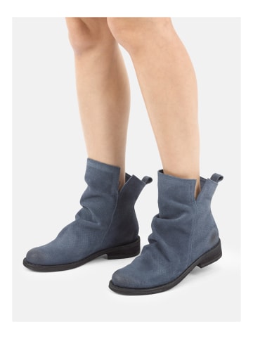 Stiefelette Blau