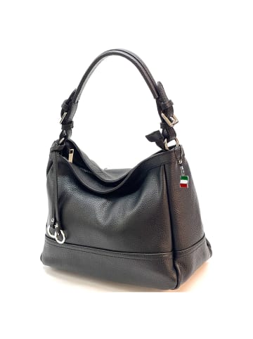 Florence Florence Schultertasche Leder schwarz ca. 38cm