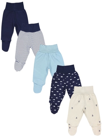 TupTam Baby Strampelhose mit Fuß 5er Pack in blau Modell 1