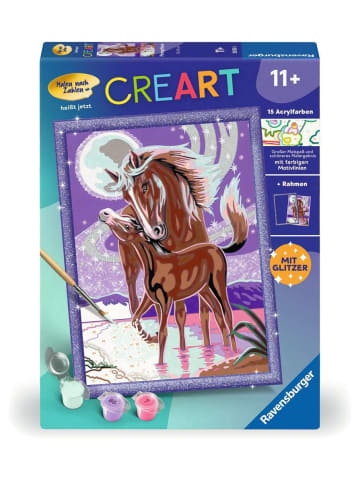 Ravensburger Malprodukte CreArt, Malen nach Zahlen Kinder - Pferdegeflüster Malen nach Zahlen Kinder Ab 11 Jahre in bunt