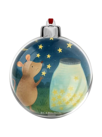 Mr. & Mrs. Panda Christbaumschmuck Maus Sterne Design ohne Spruch in Weiß