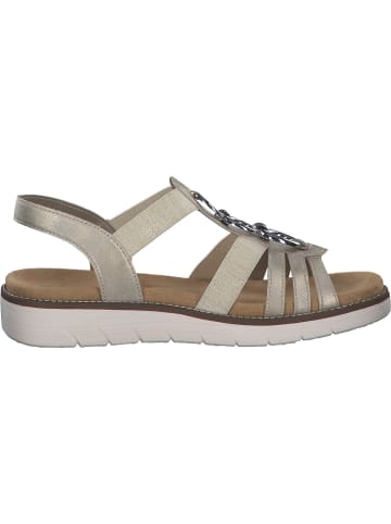 remonte Keilsandaletten in muschel/beige-gold